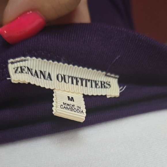 Zenana Outfitters Purple Tube Top - Picture 3 of 4